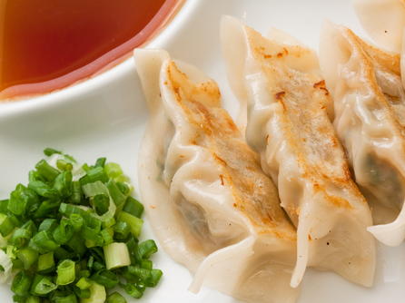 Pot Sticker Dumplings with Ginger-Soy Dipping Sauce-image