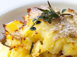 Crushed Potatoes with Parsley & Thyme