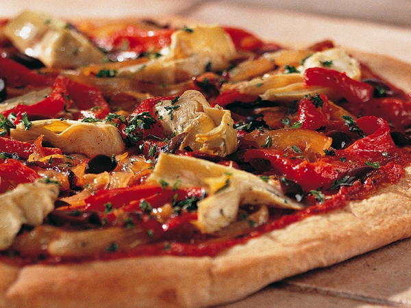 Cheeseless Pizza Recipe Cookstr Com