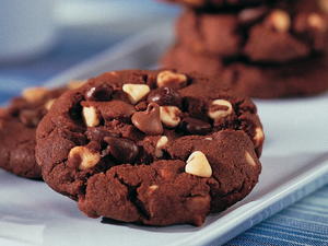 Quadrouple Chocolate Chunk Cookies