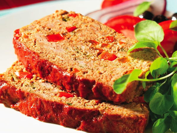 Peppery Meat Loaf with Couscous