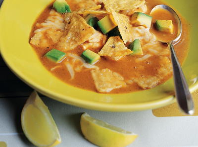 Classic Tortilla Soup with All the Trimmings
