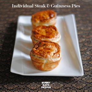 Individual Steak and Guiness Pies