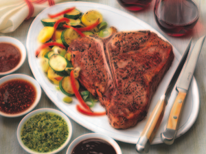 Grilled T-Bone Steak for Two