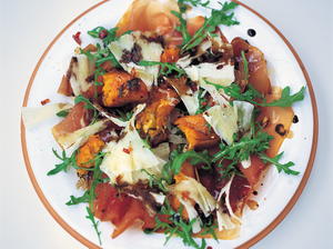 Warm Salad of Roasted Squash, Prosciutto and Pecorino