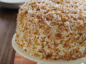 Toasted Coconut Cake with Lime Cream and Mount Gay Rum