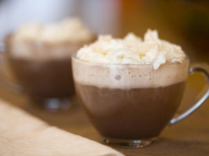 Hot Chocolate with Cinnamon Whipped Cream