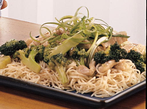 Stir-Fried Pork and Broccoli with Egg Noodles