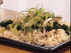 Stir-Fried Pork and Broccoli with Egg Noodles