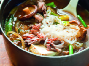 Japanese Beef and Vegetable Hot Pot 