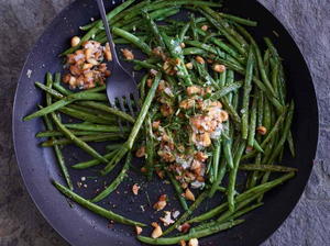 Pan-Roasted Green Beans with Golden Almonds  