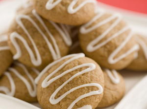 Ginger Drizzle Cookies