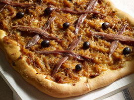 Onion and Anchovy Pizza