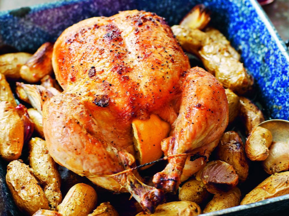 Maple-Roasted Chicken with Maple Gravy | Cookstr.com