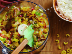 Summer Pasta Salad with Fruit Salsa