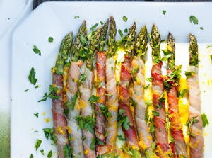 Prosciutto-Wrapped Asparagus with Citrus Vinaigrette