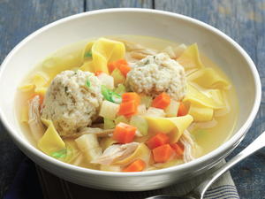 Not Exactly Aunt Lil's Matzo Ball Soup 