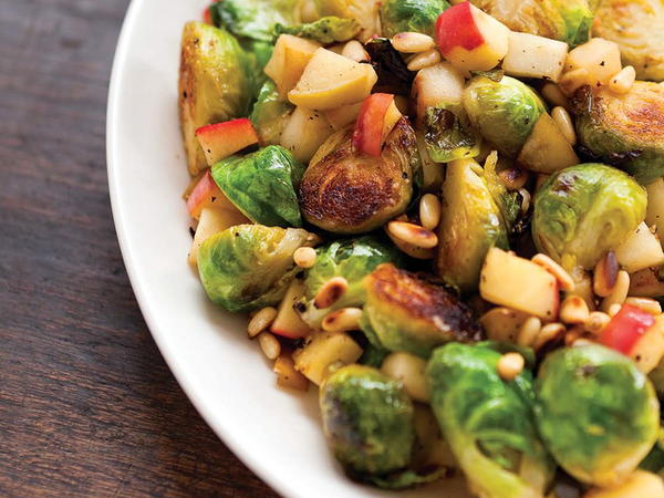 Sauteed Brussels Sprouts and Apples