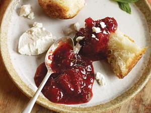 Farmstand Strawberry Jam with Balsamic, Rosemary, and Mint