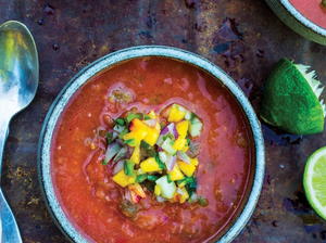 Stone Fruit and Tomato Gazpacho