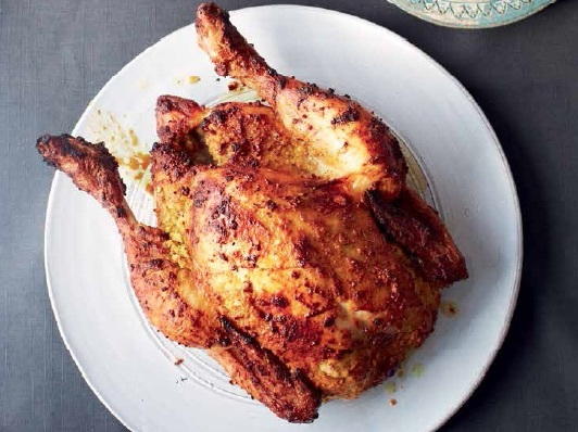 Whole Roast Masala Chicken  Cookstrcom-8190