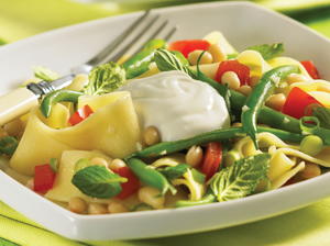 Summer Beans with Pappardelle