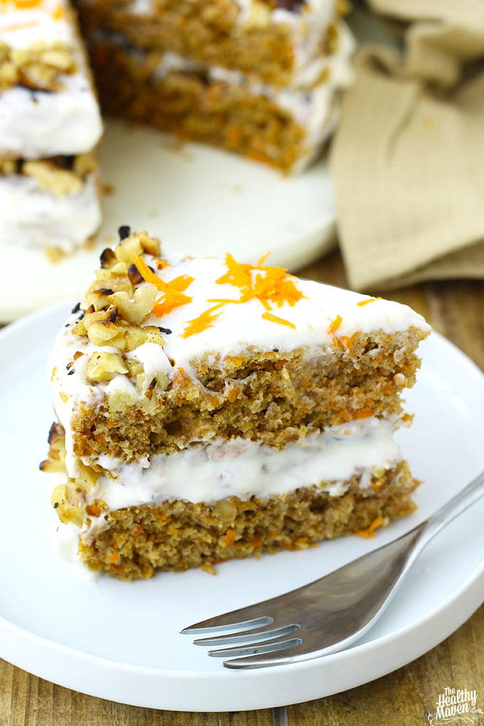 Sinless Carrot Cake | FaveHealthyRecipes.com