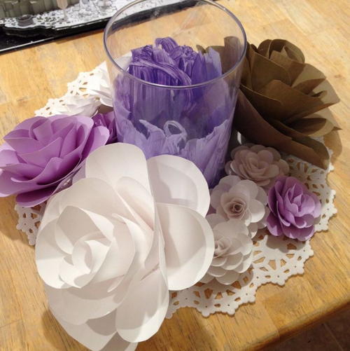 Any Size Cardstock Paper Flower Tutorial