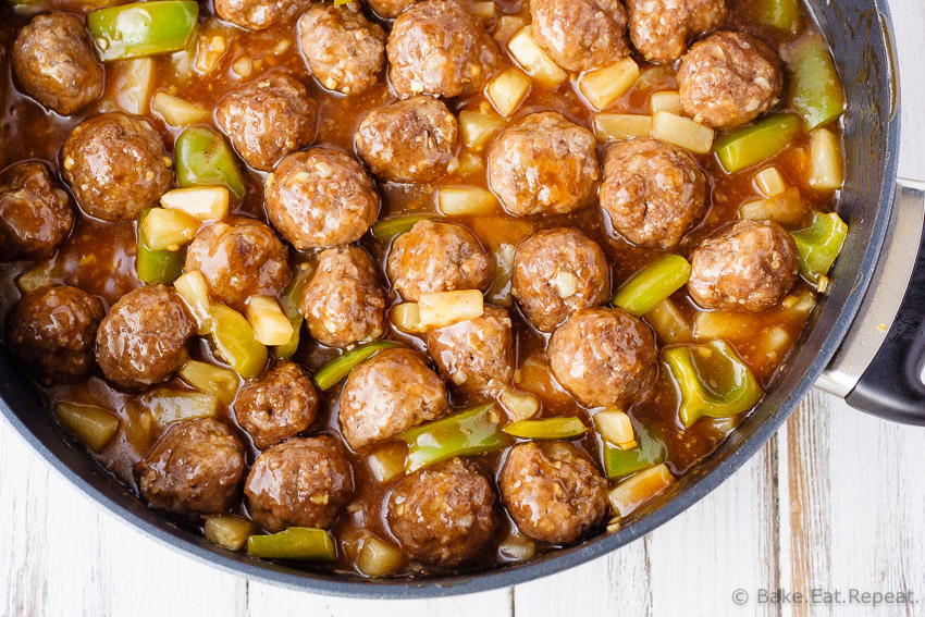 Weeknight Sweet and Sour Meatball Recipe