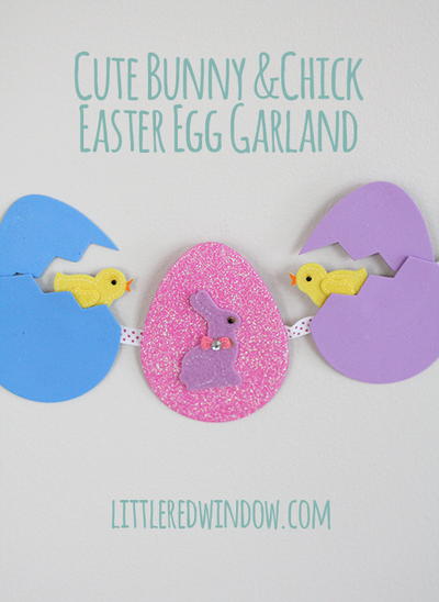 Bunny & Chick Easter Egg Garland