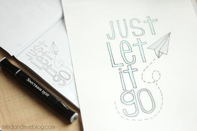 Let it Go Coloring Page | FaveCrafts.com