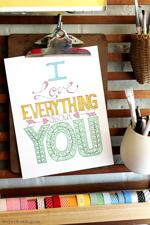 Everything About You Coloring Page