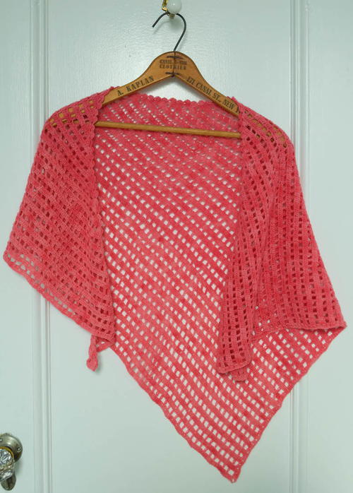 Checkerboard Lace Shawl