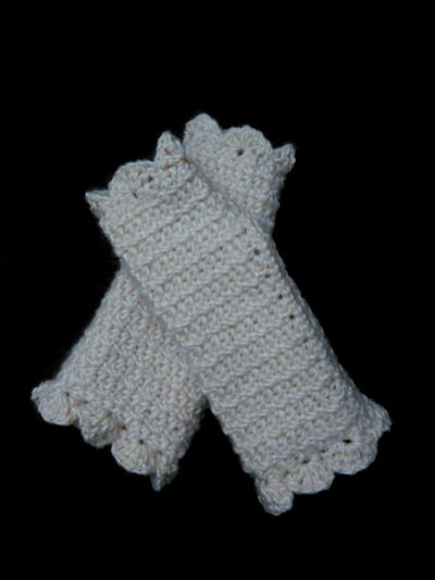Homemade Crochet Fingerless Gloves