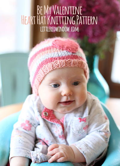 Precious Hearts Baby Hat Pattern
