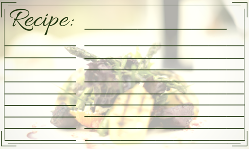 Elegant Recipe Card Template