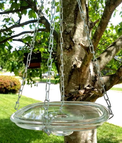 Upcycled DIY Bird Bath