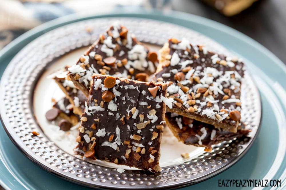 Graham Cracker Toffee Magic Bars