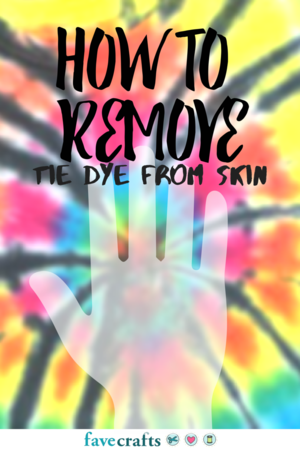 How to Remove Tie Dye from Skin