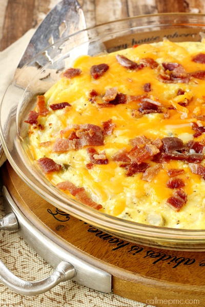 Baked Potato Bacon Egg Breakfast Skillet