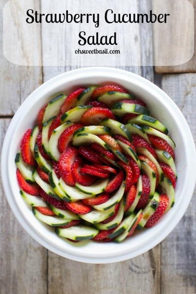 Strawberry Cucumber Salad