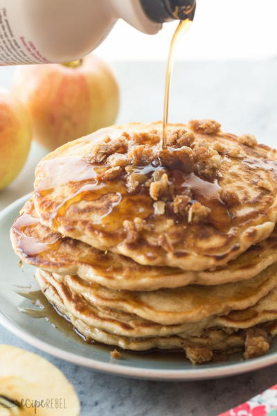 Moms Apple Streusel Pancake Recipe