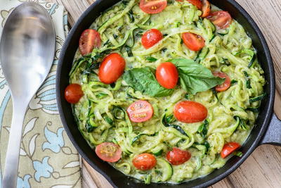 Weeknight Pesto Zoodles