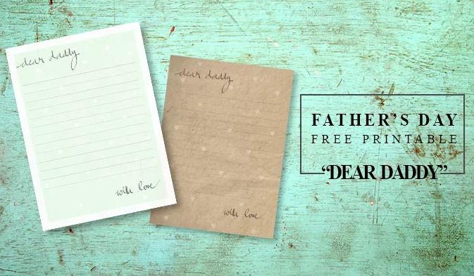 Dear Daddy Printable Father's Day Card | FaveCrafts.com