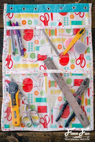 Craft Room Hanging DIY Organizer