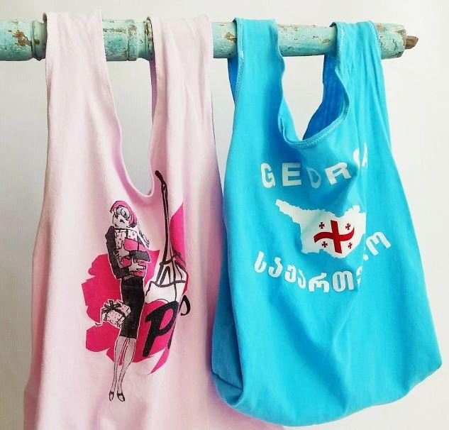 Upcycled T-Shirt Tote Bags