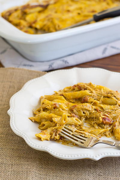 Lazy Buffalo Ranch Chicken Casserole