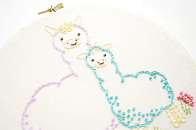 Llama Mama Printable Embroidery Patterns