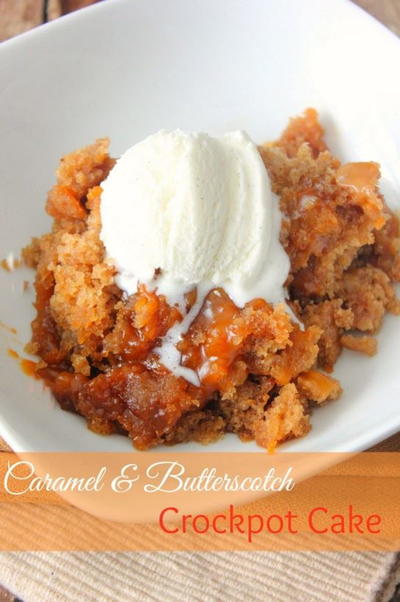 Slow Cooker Bread Pudding with Salted Caramel Sauce ...