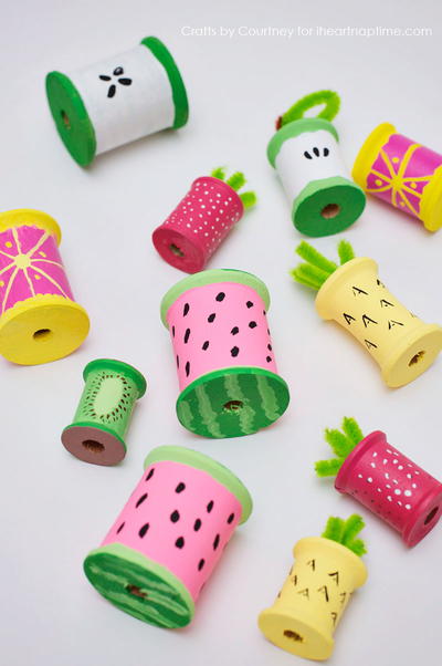 Summer Fruit Recycled Craft